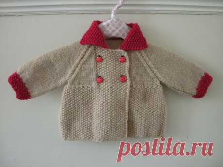 (1) retro style baby coat | Bebek ve çocuk örgüleri