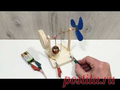 Homemade a Solenoid motor! Vertical and horizontal engine! DIY