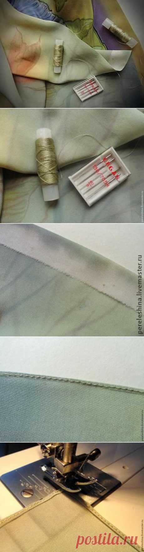 Подшиваем шелковый платок - Ярмарка Мастеров - ручная работа, handmade