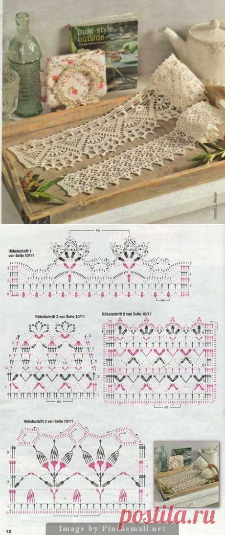 crochet edging with pattern | uncinetto