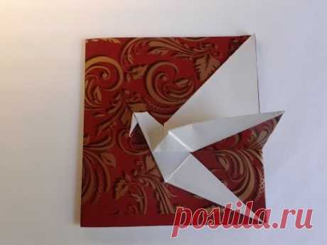 The Origami Crane Card открытка журавлик