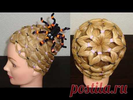 *Halloween* Spiderweb Hairstyle | Peinado Telaraña - YouTube