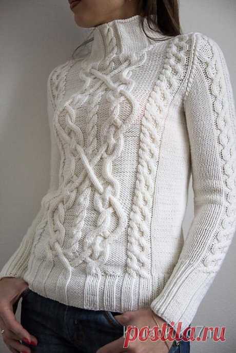 Пуловер с кельтским узором. Автор Екатерина Александрова | Клубок