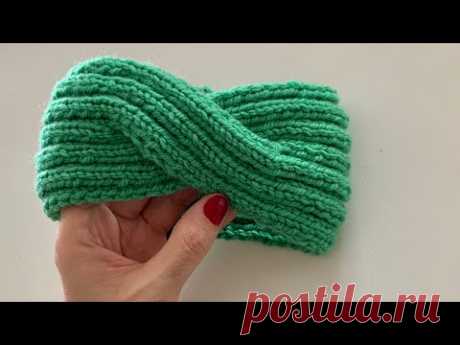 Şişle Kolay Bandana / HowtoKnit Twisted Headband