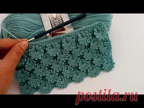 PERFECT❗very beautiful and simple crochet blanket scarf bedspread Pattern