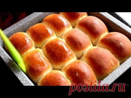 Soft and Fluffy Coconut Buns / Milk Bread  Recipe