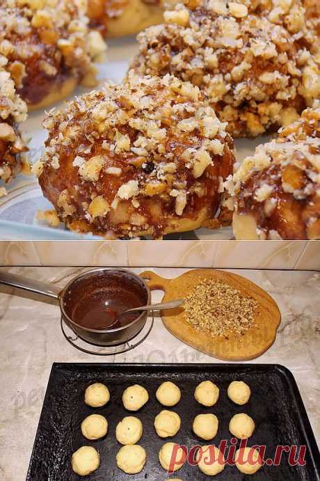 Рассыпчатое песочное печенье «Каштаны» с шоколадом и орехами | Рецепты Юльетты