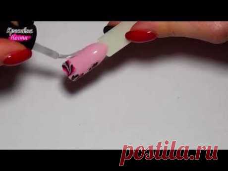Гель лак - нежный дизайн ногтей - YouTube