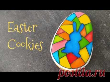 Пасхальное Печенье. Easter Cookies. Витраж на прянике.