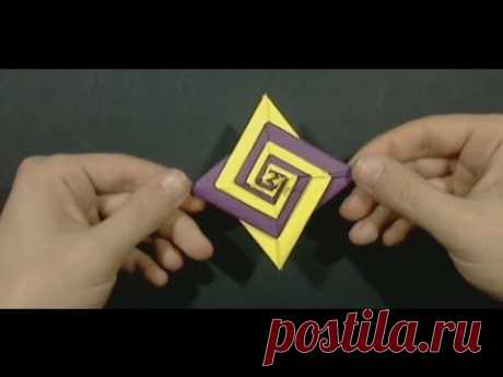 Christmas Origami Spiral by Tomoko Fuse - Yakomoga Origami tutorial