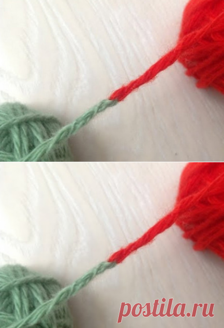 Как связать две нити при вязании тонкий узел