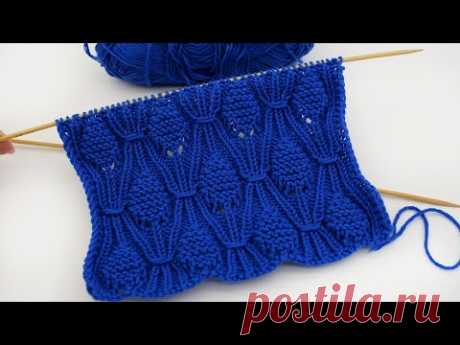 Узор «Пахлава» спицами «Baklava» knitting pattern