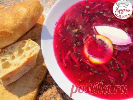 Свекольник (ХОЛОДНИК) или окрошка из свеклы. вкуснейший холодный суп - Простые рецепты Овкусе.ру