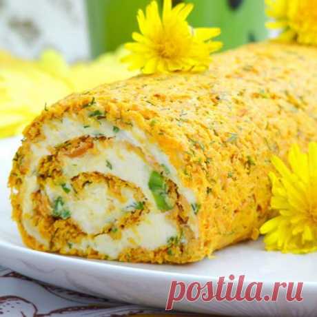 Закусочный рулет на праздники и не только. Очень красиво и вкусно! - На Кухне