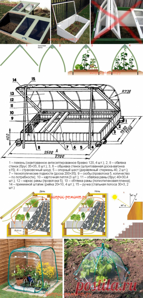 Парник своими руками: чертежи, как сделать, варианты