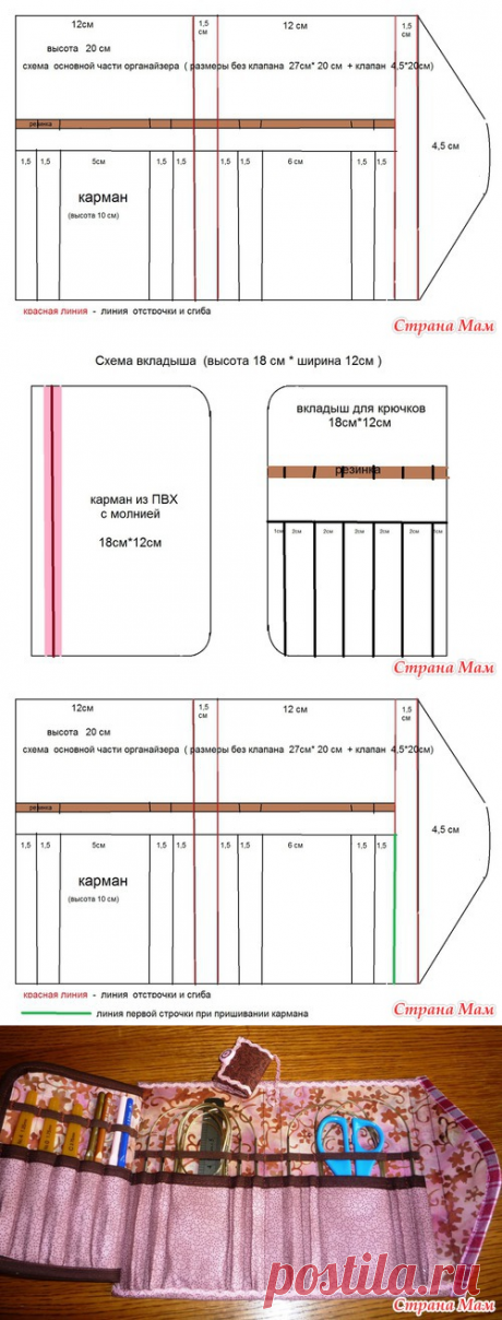 МК дорожного мини-органайзера ( много фото) - Страна Мам