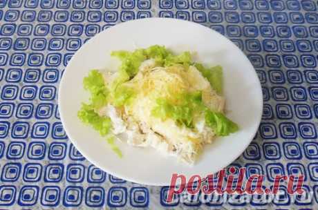 Белковый салат из куриного филе