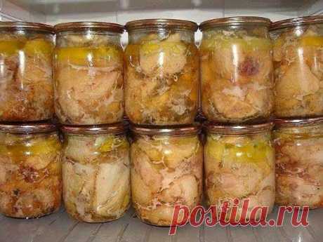 Тушенка из курицы на зиму в духовке :: Кулинарные рецепты :: KakProsto.ru: как просто сделать всё