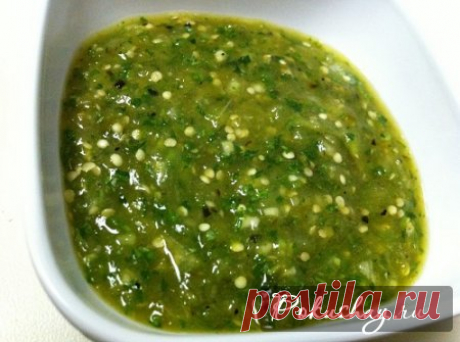 Зеленая аджика по-абхазски на зиму: фото рецепт приготовления