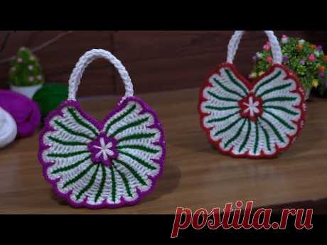 💯Super💯Easy Crochet Knitting Mini Purse#mini çanta #woollen craft #örgü model #step by step #crochet