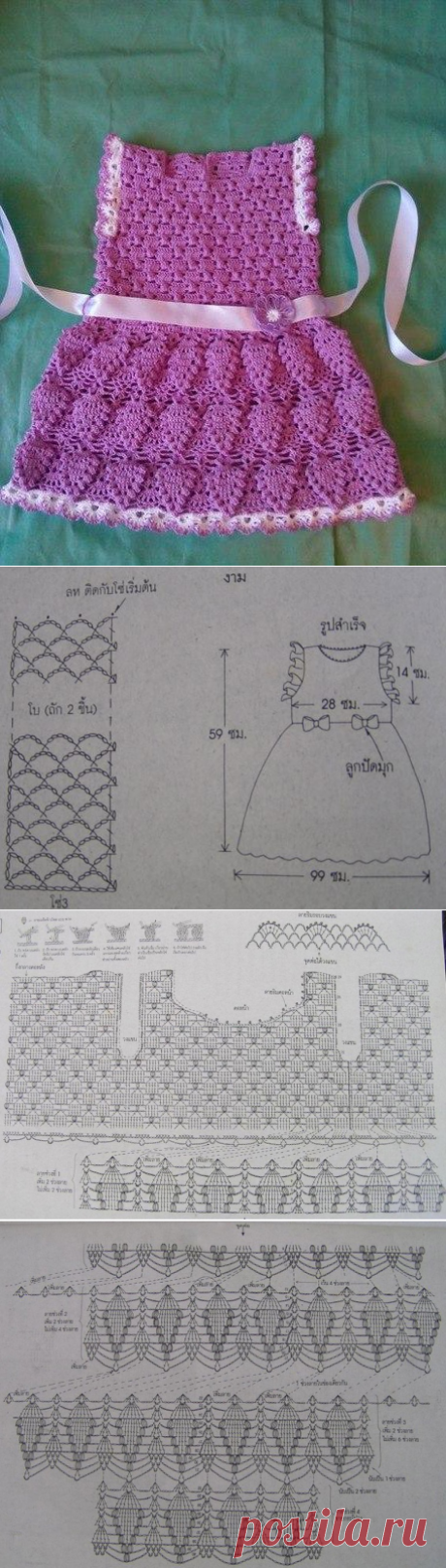 Crochet baby dress pattern | Free Crochet Patterns