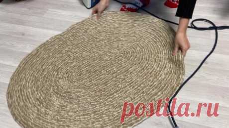 Молодая Мари | Открыла на дому производство ковров из джута и остатков пряжи. Оцените результат