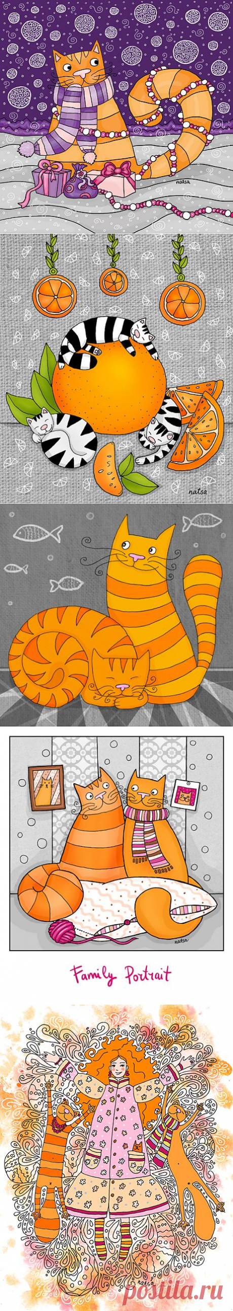 Cats - Natalia Illarionova Illustration