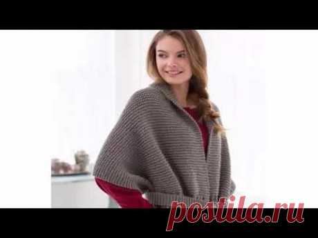 Винтажный шарф-свитер Вязание спицами