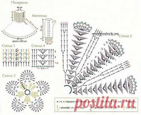 Митенки и манишка для любимой мамы:): Дневник группы &quot;Все в ажуре... (вязание крючком)&quot; - Страна Мам