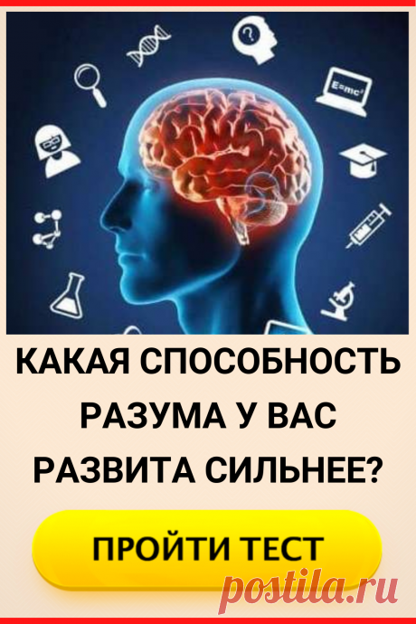 Тест: Какая способность разума у Вас развита сильнее?
#тест #интересные_тесты #тесты_личности #викторина #психология #психология_развития #личностное_развитие #загадки #головоломки #интересный_тест #самопознание #саморазвитие #психологический_тест