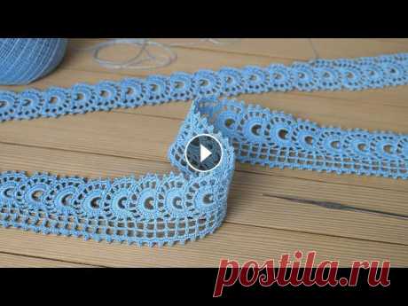 Красивое и простое ЛЕНТОЧНОЕ КРУЖЕВО вязание крючком КАЙМА мастер-класс  Crochet Tape Lace Tutorial Мой ИНСТАГРАМ: @Уроки ВЯЗАНИЯ Литке Татьяны @Уроки ВЯЗАНИЯ для начинающих ЛЕНТОЧНОЕ КРУЖЕВО мастер-классы: Вязание ирландского кружева, обучающие урок...