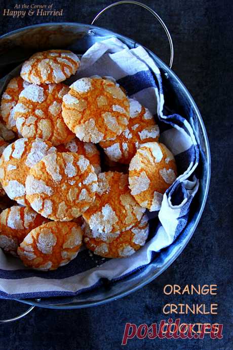 Orange Crinkle Cookies