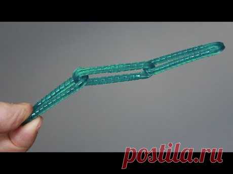 СУПЕР ПРОЧНАЯ ЦЕПЬ ИЗ ПЛАСТИКОВЫХ БУТЫЛОК/EXTREMELY FIRM PLASTIC BOTTLE CHAIN