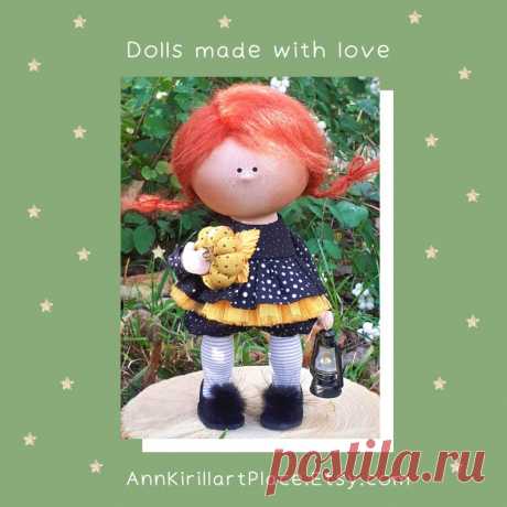 Girl Gift Doll Handmade Tilda Cloth Doll Birthday Present | Etsy