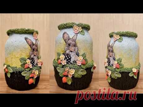 Cute Glass Jar Decor/Easter Decoration Ideas