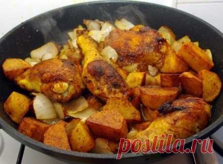 Как приготовить софрито или курица с картошкой и луком - рецепт, ингредиенты и фотографии