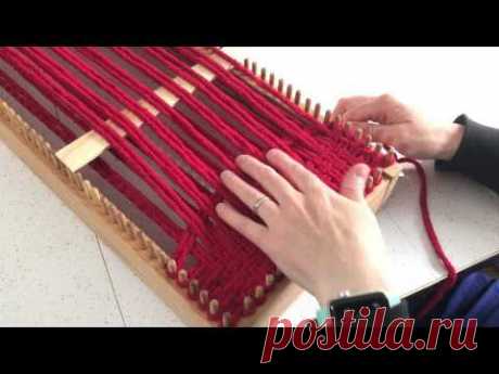 How to Weave a Scarf on the CraftSanity Kindred Scarf Loom
