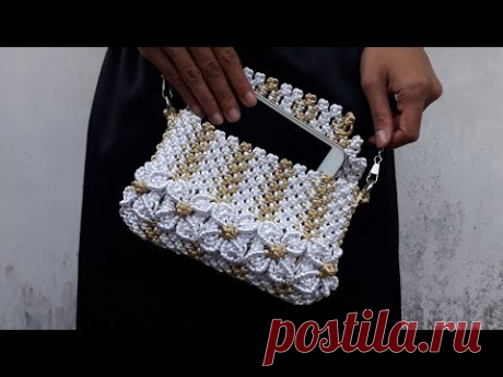 Tutorial Tas Tali Macrame Batik Indonesia bag1 - Indonesia Batik Macrame Bag Tutorial part1 #Fashion