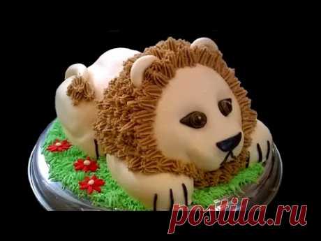 How to make a 3D Lion cake