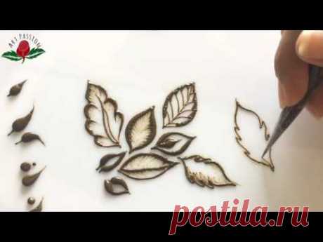 embellishment 16 : Learn tips and trick for dots and few leaves in henna art for beginner