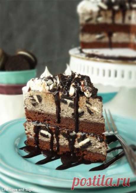 Oreo Cookies and Cream Ice Cream Cake - Life Love and Sugar