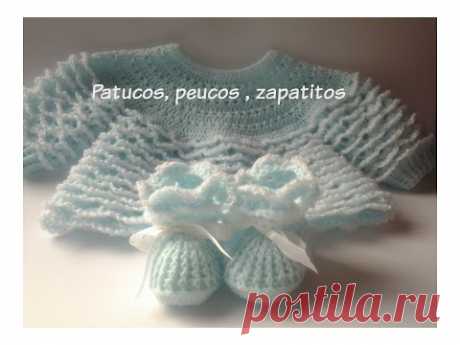 Patucos, escarpines, peucos, botitas bebe a crochet 1ª parte