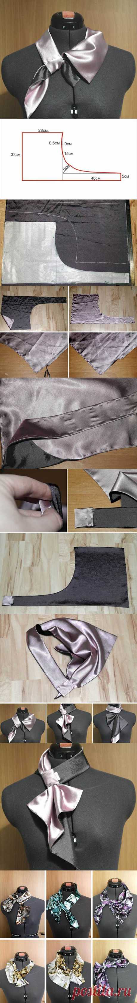 DIY Sewing L-shaped Scarf | iCreativeIdeas.com