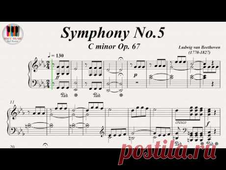 Symphony No.5  C minor Op. 67 - Ludwig van Beethoven, Piano