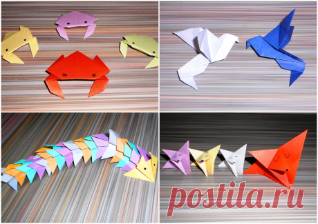 Простые детские поделки из бумаги. Оригами из детства | Оригами, поделки