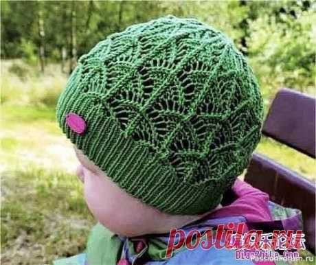 Детская весенняя шапочка | Вязание спицами для детей https://vk.com/viazanie_modno?w=wall-104157568_100040