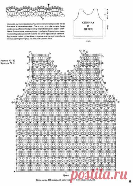 Вязание крючком - топы,летние кофточки | Записи в рубрике Вязание крючком - топы,летние кофточки | Обо всём, что заинтересовало...