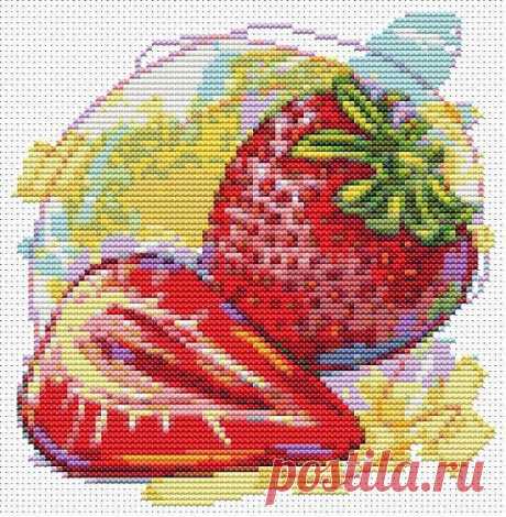 Kitchen Series: Fresh Strawberries Mini by TheArtofCrossStitch