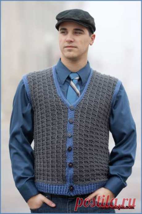 Crochet Tutorial: Sharp Dressed Man Vest « YARNutopia by Nadia Fuad