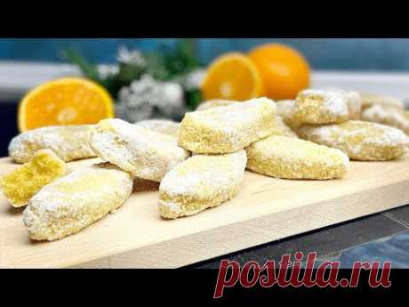 Рождественское печенье с апельсином и миндалем! 🎄 Рецепт БЕЗ муки !!!